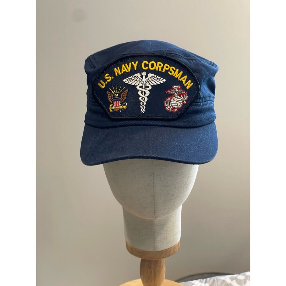 US Navy Corpsman Hat Cap Navy Doc Medic USS Hospital Fleet Marine Force